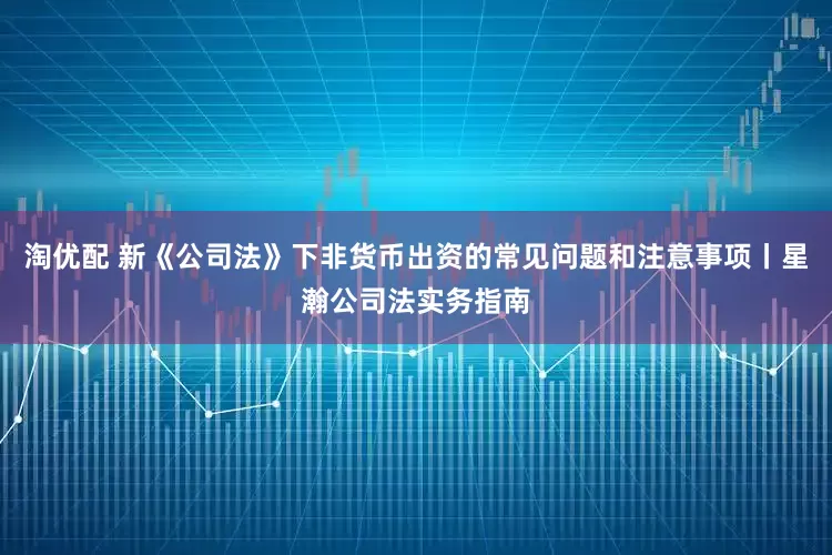 淘优配 新《公司法》下非货币出资的常见问题和注意事项丨星瀚公司法实务指南