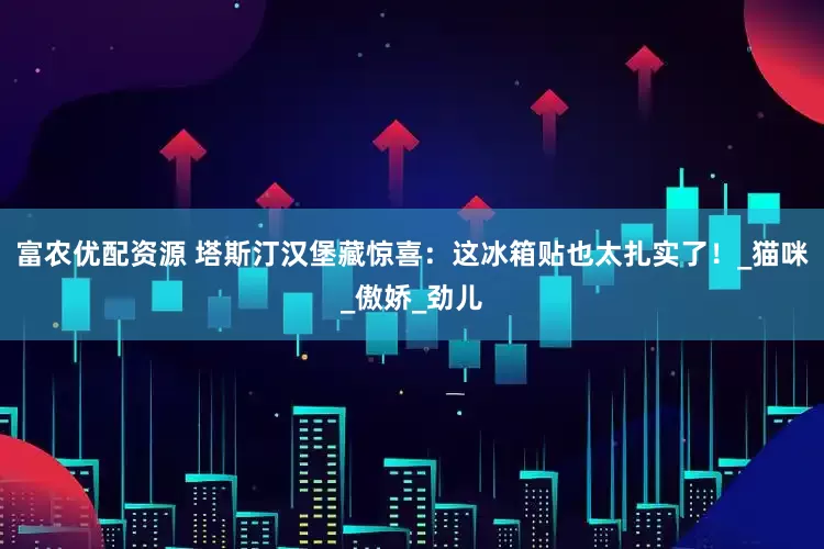 富农优配资源 塔斯汀汉堡藏惊喜：这冰箱贴也太扎实了！_猫咪_傲娇_劲儿